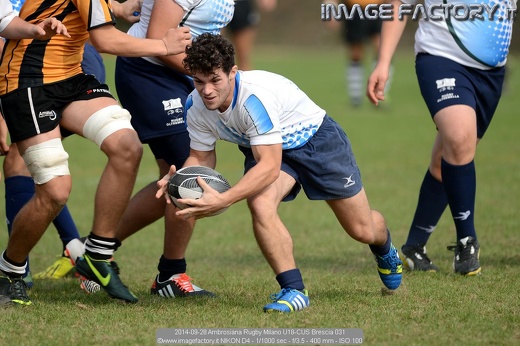 2014-09-28 Ambrosiana Rugby Milano U18-CUS Brescia 031